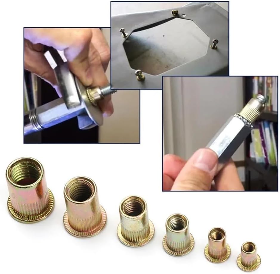 Versatile Rivet Accessories Blind Rivets Waterproof Aluminum Rivets Closed End Rivets Various Sizes And Kits Ideal For DIY Automotive And Furniture Repairs And Wood And Leather Crafts Fasteners(100PCS