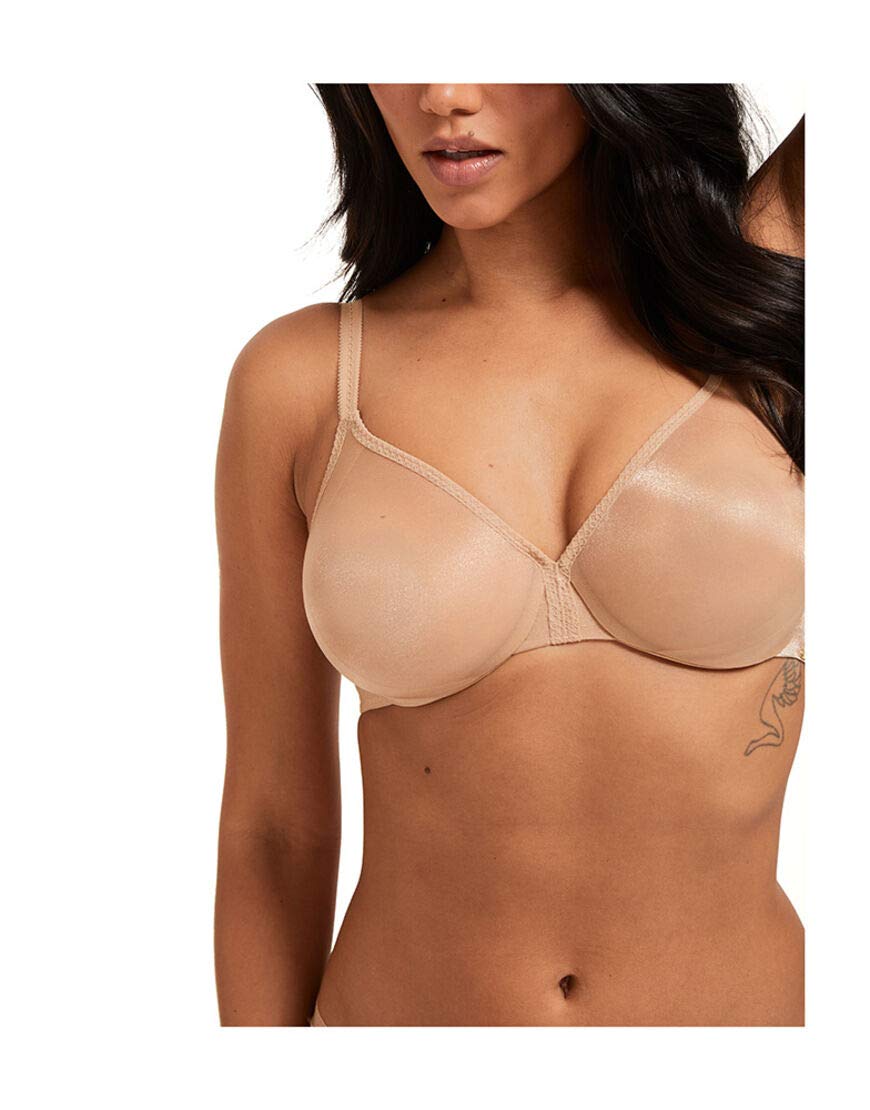Gossard Women's Glossies Sheer U/Wired Bra, Beige (Nude), 38 38DD UK