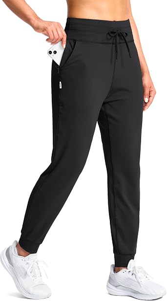 SANTINY Womens Sweatpants Joggers with Pockets Soft Stretch High Waisted Sweat Pants Lounge Running Athletic Workout Jogging