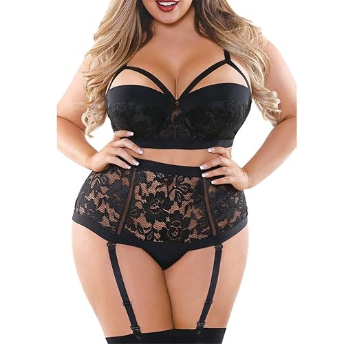 Sexy Underwear Female Naughty Erotic Outfits Plus Size Ladies Lingerie Two Piece Sleepwear Underwear Costumes Slutty Nightwear Sets Women UK Valentines Sale Clearance