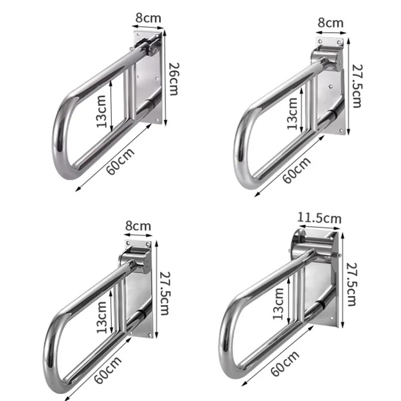 Maniglione da Bagno Corrimano per Bagno, corrimano per WC, corrimano per WC, Barra di Sicurezza per Doccia, Sedile di Sicurezza per WC, Comodino per Anziani(3)