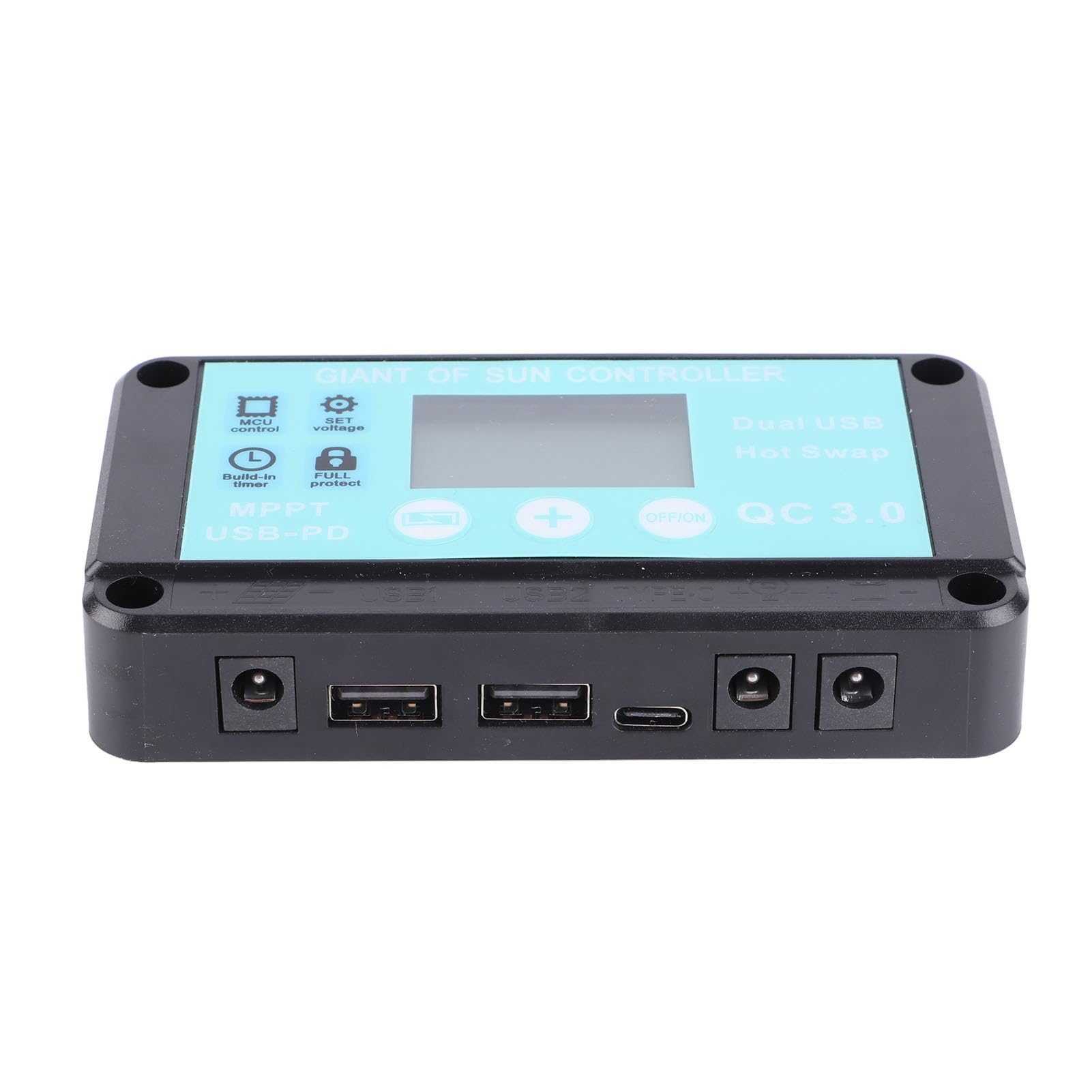 Pannelli solari a batteria da 50 pannelli con controller MPPT 100A, struttura per batteria da 12 V e apparecchiature di ricarica, peso ABS l per auto, barche, ATV