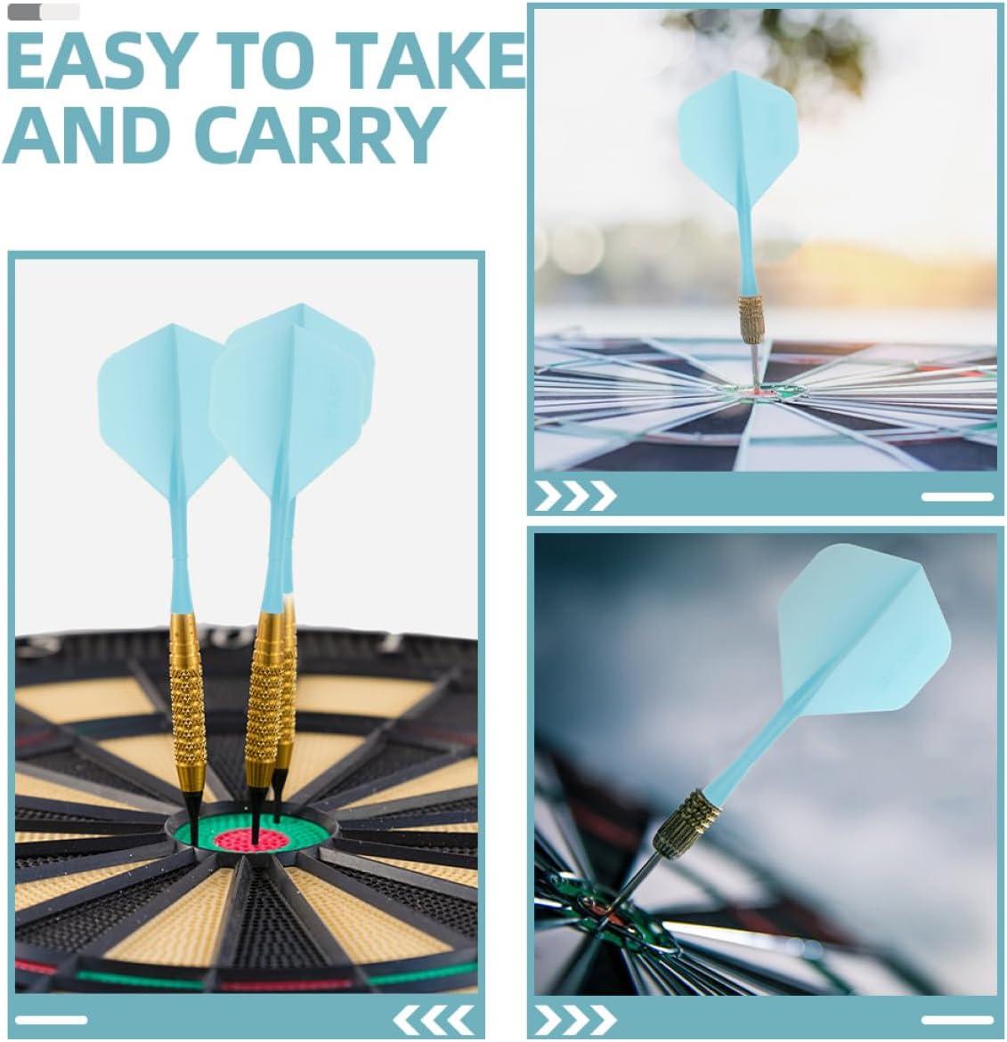 6pcs Dart Tail Leaf Pole Flight Tails for Soft Tip Darts Replaceable Fins Sturdy Pp Material Smooth Edges Design