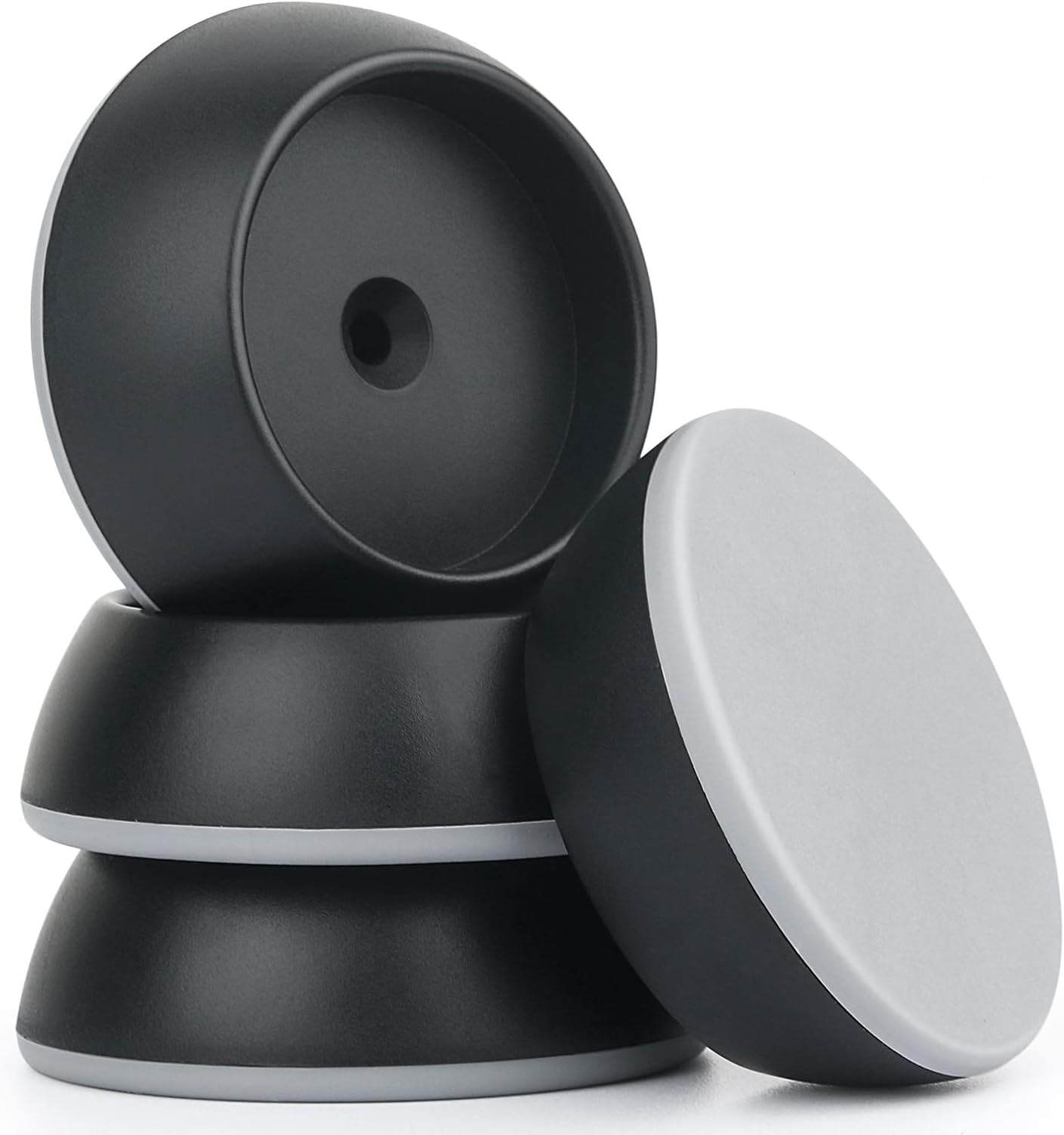 4 Pack Baby Gate Wall Protector Wall Cups for Child Pressure Mounted Stair Safety Gate, Protect Walls & Doorways from Pet & Dog Gates, Black