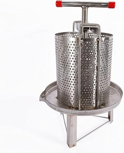 Extractor manual de miel, extractor de cera de abeja, herramienta de apicultura, máquina de prensa de acero inoxidable para el hogar, restaurante,