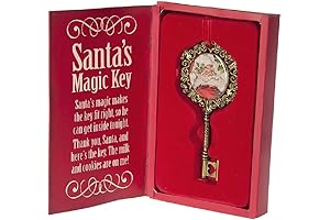 Christmas Golden Santa Key Door Ornament