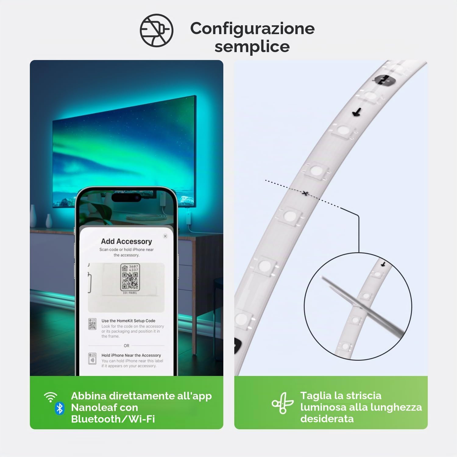 1D | Addressable Light Strip Starter Kit | 5M | 19W | 200-240VAC | EU - Illuminazione - Immagine 7