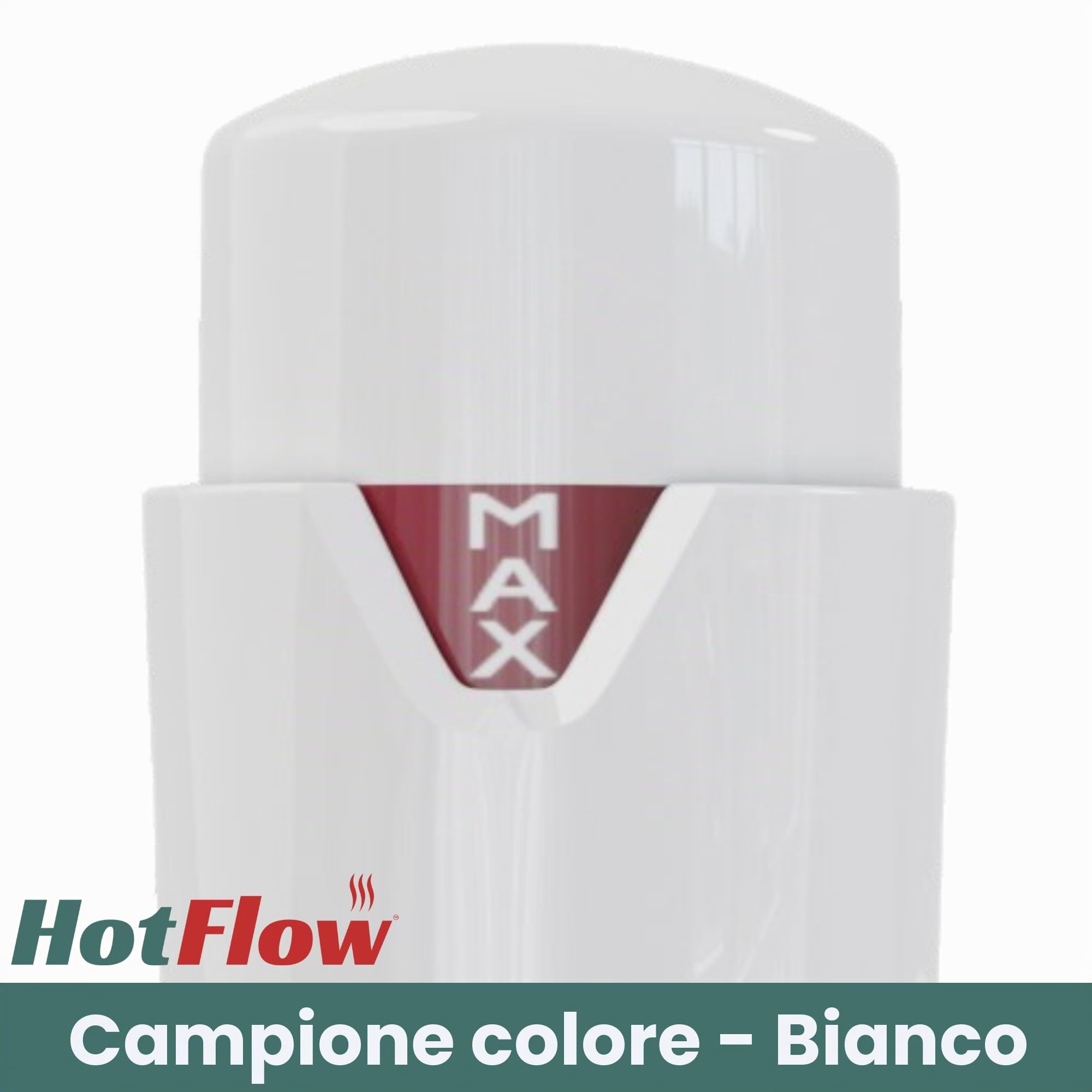 Valvola termostatica TRV completamente bianca, coppia di valvole con testa ruota e scudo blocco