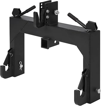 3 Point Quick Hitch - Quick Hitch for Tractor 3 Point Hitch & for Class 1 & 2 Tractors & 5-Stage Adjustable Bolt,Tractor Quick Hitch with 2-Inch Receiver Hitch,3000 Lb Lift Capacity