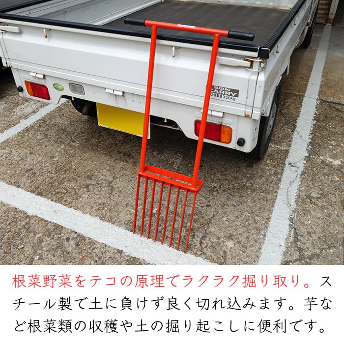 Amazon.co.jp: 美善 根菜収穫 掘り取り器 ワンワン KW-5｜収穫 土 