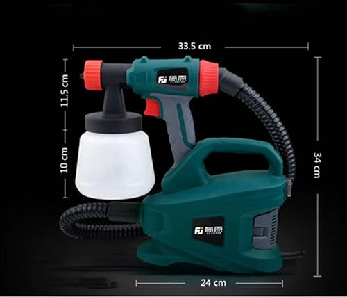 Miniatura 3 de 220 V 0.098 in Pistola eléctrica para muebles de coche, pintura de látex, pulverizador de pintura 30.4 fl oz 800 W