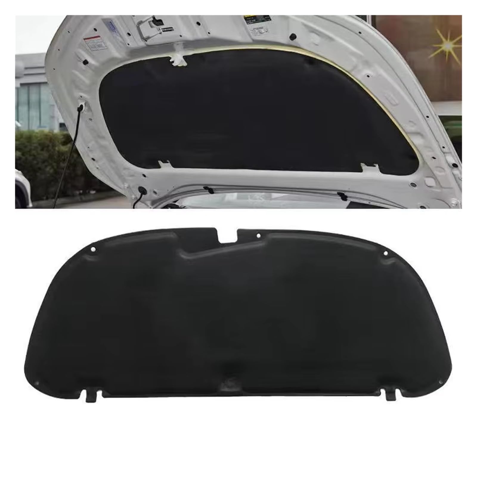 Cuscinetto fonoassorbente e termico in cotone Per Toyota Per Corolla E210 Per Suzuki Swace 2019 ~ 2026 2020 2021 Auto Cofano Motore Isolamento Termico Cotone Insonorizzato Zerbino(Style B)