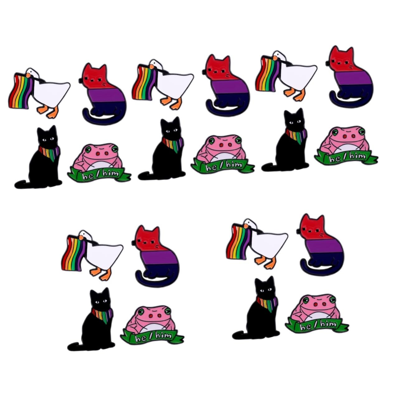 Healeved Kleine Tierbrosche Kleidung Groß Karikatur Stoffbrosche Als Neuheit-anstecknadel Anstecknadeln Aus Emaille Kleidersackverzierung Legierung