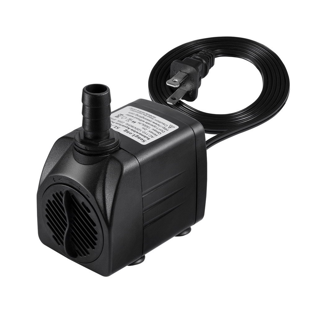 Submersible Water Pump 400 GPH (1500L/H, 25W) for Pond, Aquarium, Fish Tank, Pet Fountain Water Pump Hydroponics with 6ft (1.8m) Power Cord