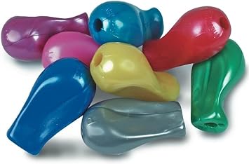 The Pencil Grip JUMBO Metallic Gripper Ergonomic Writing Aid, 6 Count Assorted Colors TPG-11906
