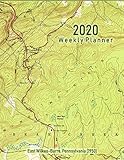 2020 Weekly Planner: East Wilkes-Barre, Pennsylvania (1950): Vintage Topo Map Cover