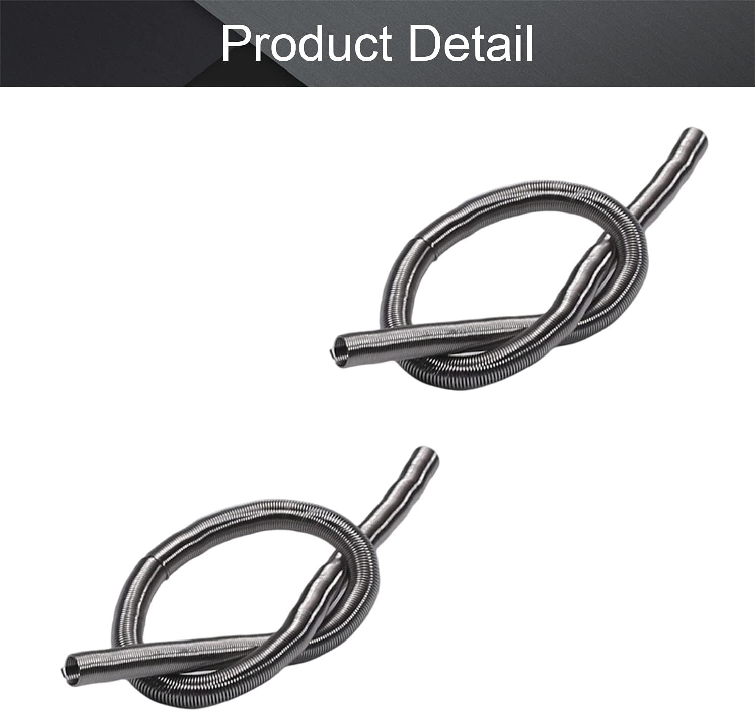 Bettomshin Heating Element Coil Wire 220V 300W Resistance Wire Furnace Heater Wire FeCrAl Silver Heat-resistant Wire Length 130mm,2Pcs