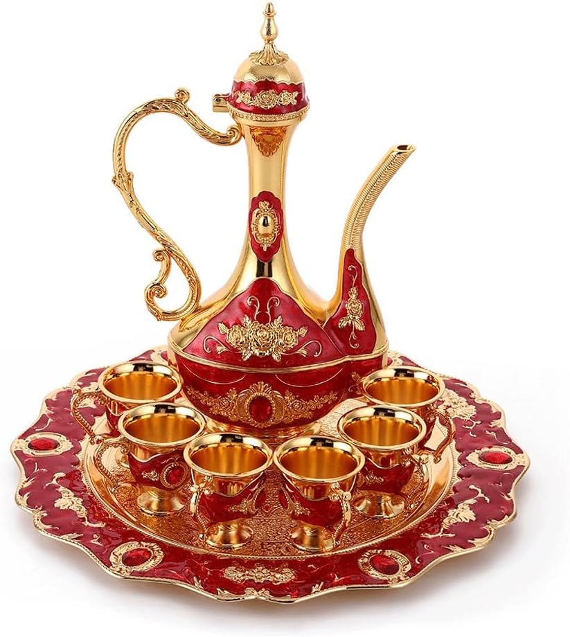 Metal Wine Set Home Restaurant Decoration Banquet Drinking Equipment Relief