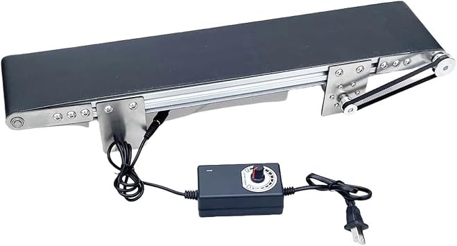 Electric Belt Conveyor, Metal Table, Fully Automatic, Compact, Automatic, Conveyor Belt Assembly Line, Friction Test Equipment, Stainless Steel, Truck Cargo Lane, Science and Technology