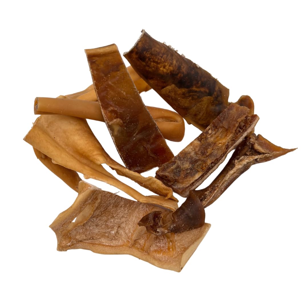 Express Pet Supplies Beef Headskin Scalp Slice 500g (Approx 10-12 Slices) Long Lasting Like Pizzle 100% Naturally Air Dried Dog Treat Chews - Image 2