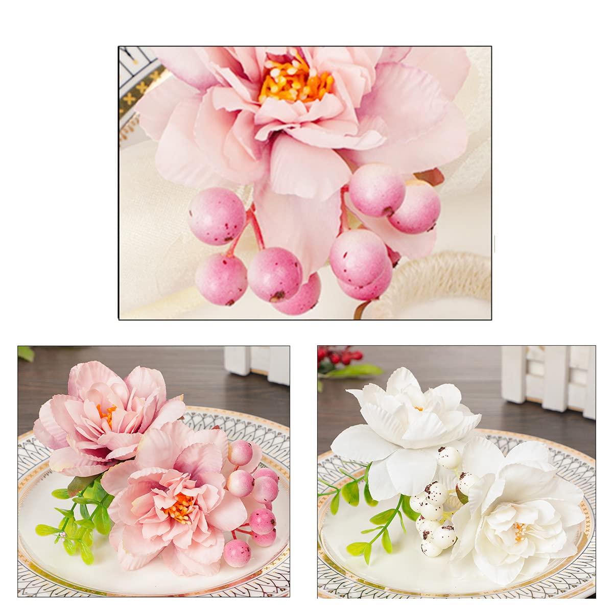 Lot De 6 Ronds De Serviette En Forme De Fleur, Ronds De Serviette En Forme De