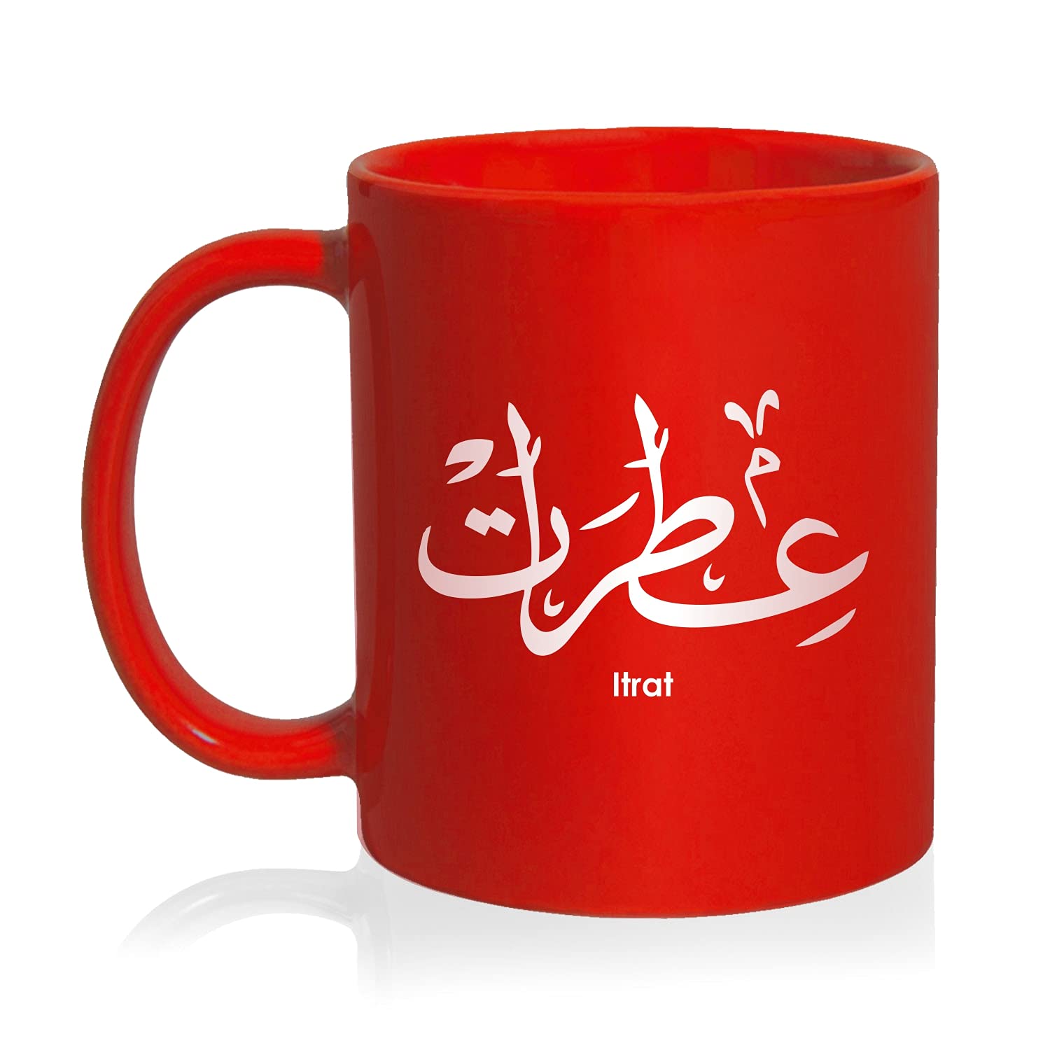 FMstyles - Arabic Calligraphy Name Itrat Red Mug - RM-MGT-034