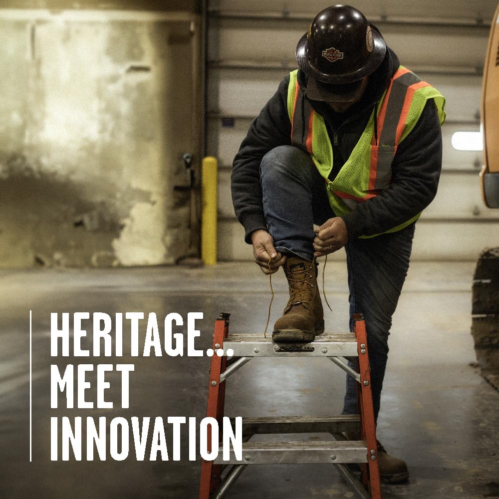 Thorogood 8” Waterproof Work Boots for Men - Insulated & Safety Toe - Genesis Series - Full-Grain Leather with Comfort Insoles & Traction Outsoles - Image 5