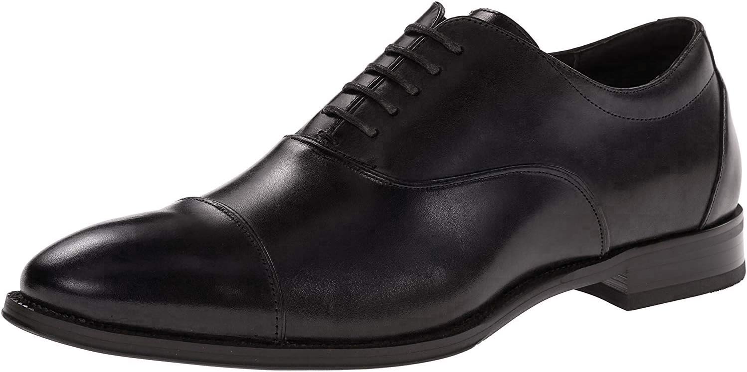 Stacy Adams Men's Kordell Cap-Toe Oxford, Black, 10.5 M US