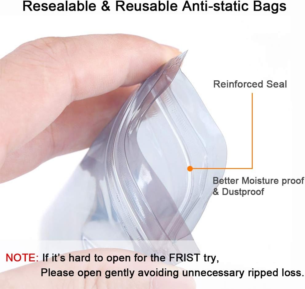 Review Extra Large 20Pcs 15.75x17.72inches Anti-Static Bags, Resealable Antistatic ESD Shielding Bag 40x45cm with Labels for Motherboard,Computer Electronics Accessories Black Friday Clearance Extra Large 20Pcs 15.75x17.72inches Anti-Static Bags, Resealable Antistatic ESD Shielding Bag 40x45cm with Labels for Motherboard,Computer Electronics Accessories