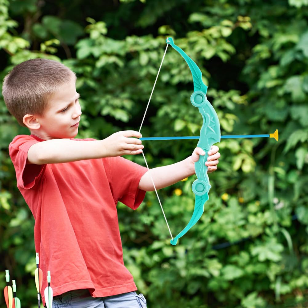 Set Arco e Frecce per Bambini con Bersagli e Frecce a Ventosa Gioco Tiro Interno Esterno