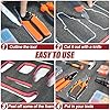 2PCS 23.5 x 23.5 x 1 Tool Box Foam Easy Cut Tool Foam Organizer High Density Polyethylene Shadow Foam Toolbox Foam Inserts for Toolbox Wardrobe Cabinets Crafts