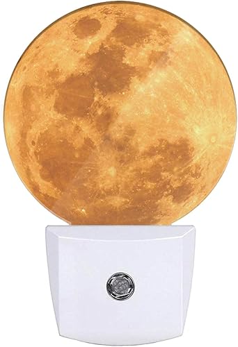Miniatura 21 de Lámpara de luna de noche para niños y niñas, dormitorio, 0.5 W, luz tenue apta para dormir, luz gris tierra, enchufable, lámpara LED con sensor