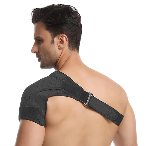 Miniatura 8 de Suptrust Shoulder Brace for Men and Women: Adjustable Shoulder Wrap for Pain Relief, AC Joint, Torn Rotator Cuff, Injuries, Tendonitis - One Size
