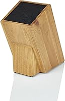 Kapoosh Dice Knife Block Light Oak Woodgrain - Universal Flex Rod Storage for Knives Up to 8 Inches