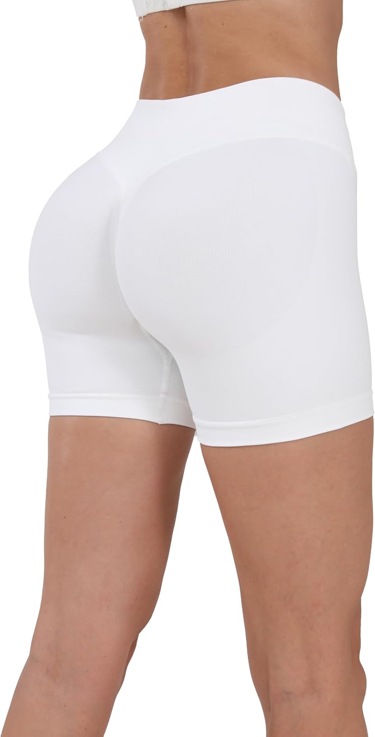 STUNNY Women Workout Impact Shorts Gym Shorts Scrunch Butt Lifting Seamless Shorts Waisted Contour - Image 6
