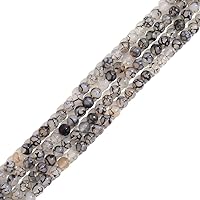 Vista 18 de Piedra natural de 0.394 pulgadas (0.394 pulgadas) con brillo verde luminoso, cuentas redondas de cristal energético, cuentas sueltas para bricolaje