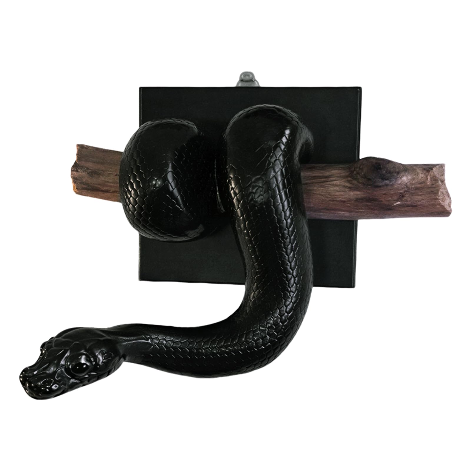Golden Python Wall Sculpture, Realistic Resin 3D Snake Art for Home Decor