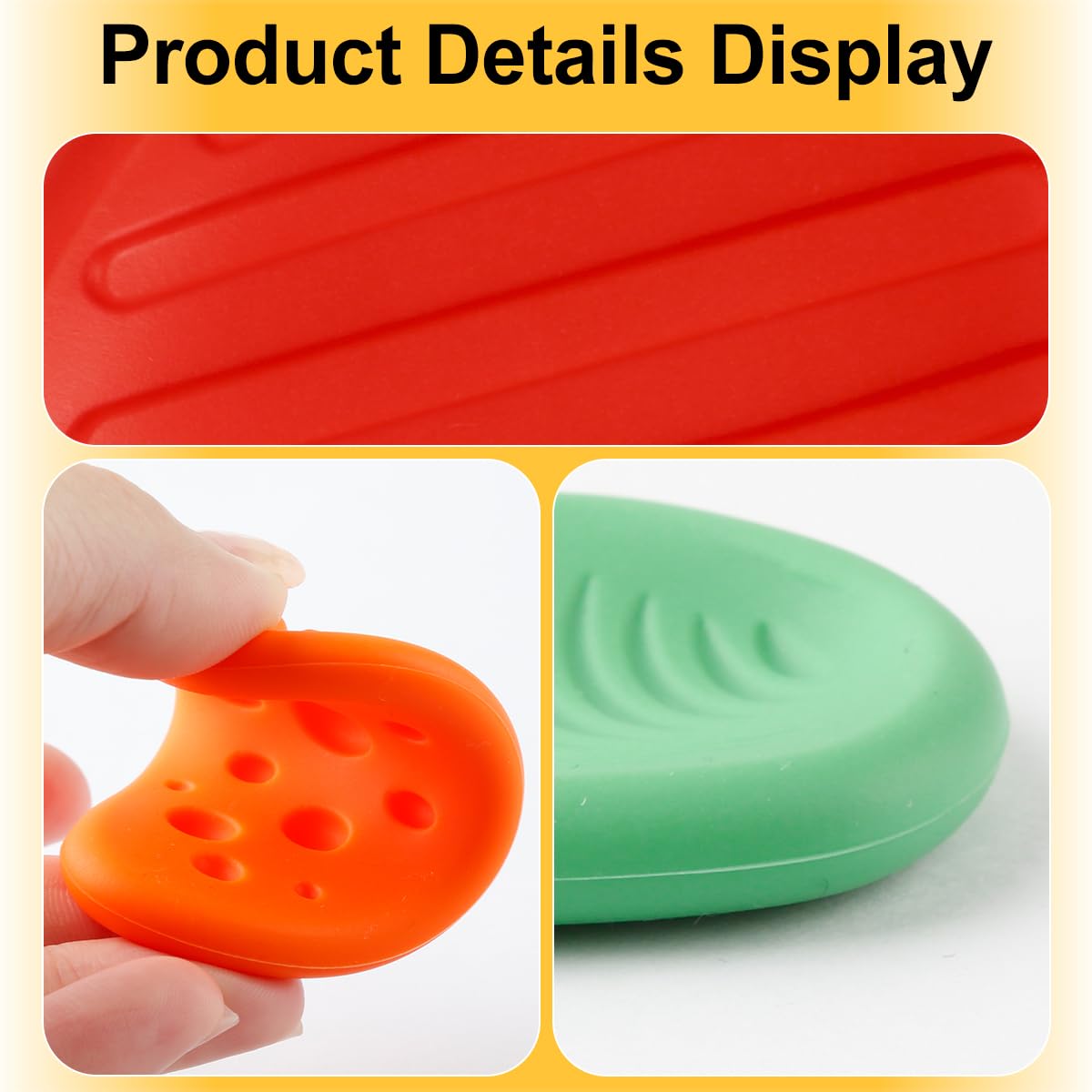 Lotsdonxia 6 Pcs Sensory Fidget Stone Pack with Storage Box - Image 3