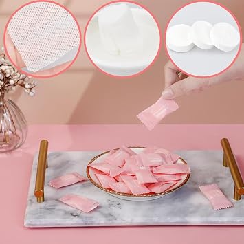 Compressed Towel 100 PCS Mini Tablets Disposable Portable Face Cotton Coin Tissue Mini Cleansing Towel Non-Woven Compressed Face Wipes for HomeTravel Outdoor Use