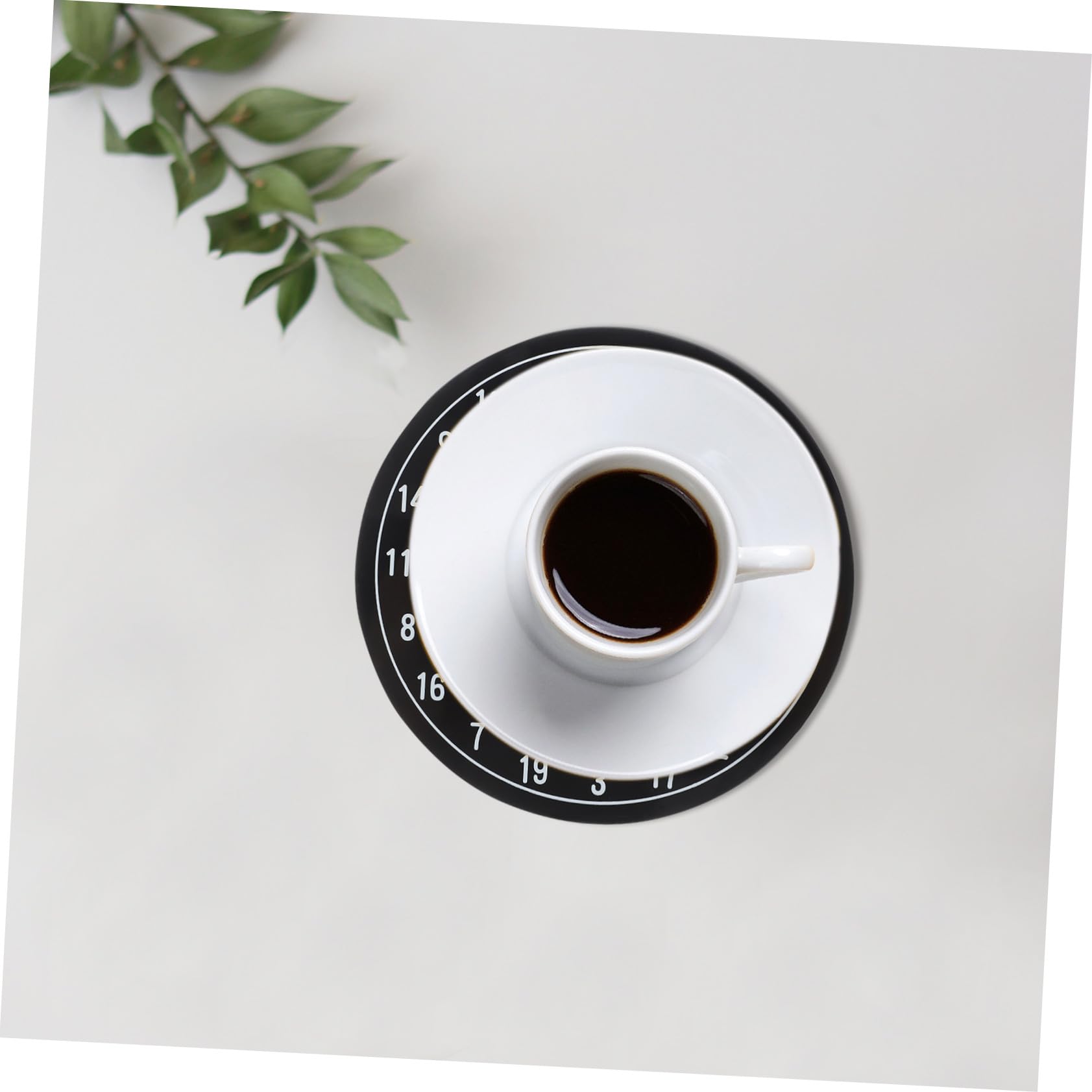 VANZACK 12 Stück Runde Becheruntersetzer aus Abs rutschfeste und Wärmeisolierende Tassenmatte Multifunktional als Kaffeetischdekoration für Zuhause