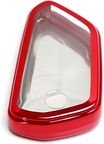 Miniatura 8 de iJDMTOY Compatible con Volkswagen MK8 GolfGTI, Skoda Octavia 345 botones Smart Key Fob rojo brillante TPU funda protectora con cubierta de panel