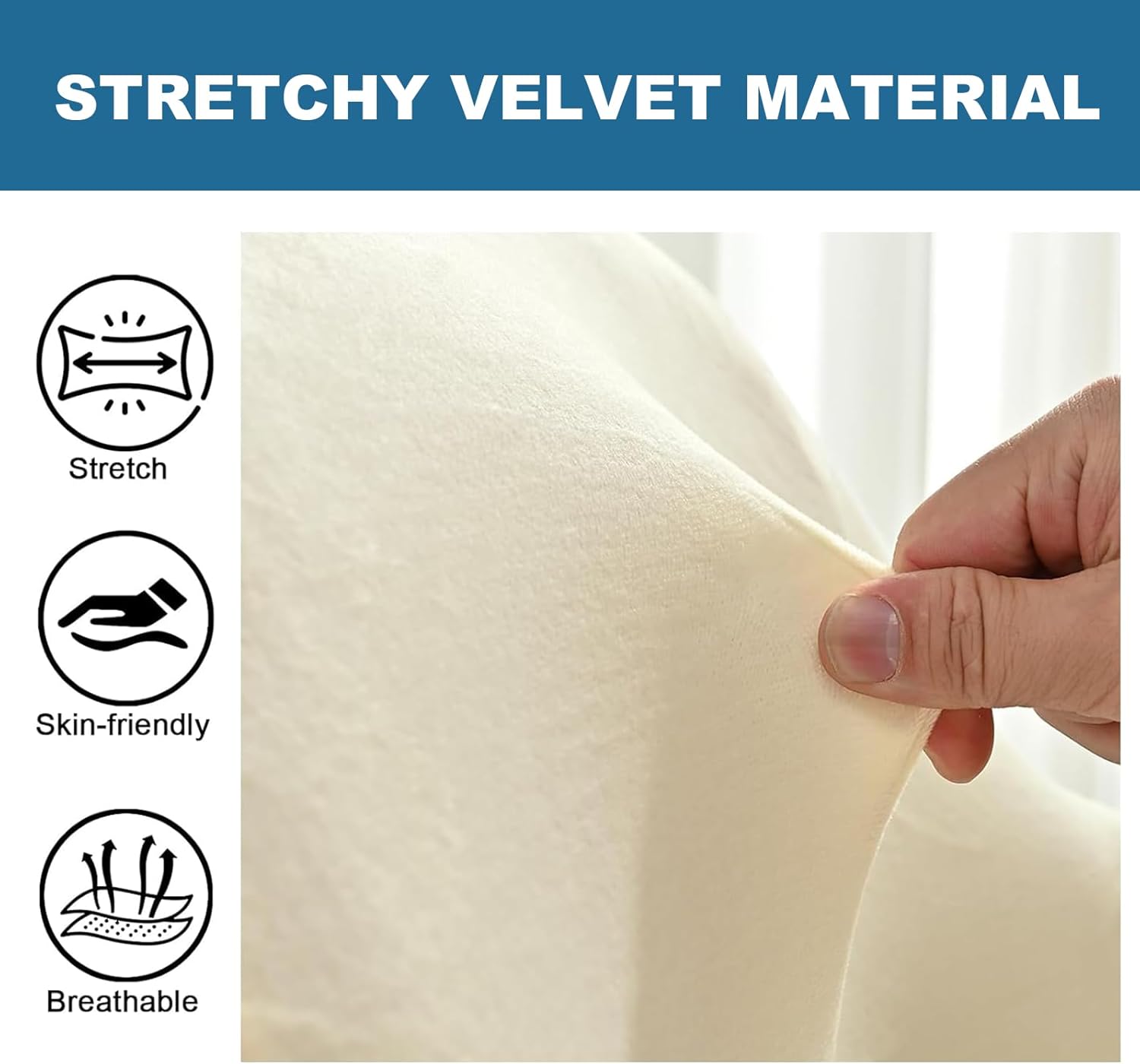 Velvet French Country Dining Chairs Cover Set of 6/4/2, Round Back Dining Chairs Slipcovers Farmhouse Chair Protector Cover (Coffee,6 Pack)