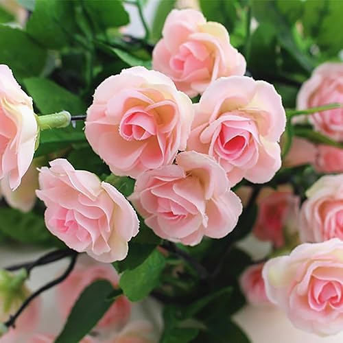 Miniatura 6 de 10 guirnaldas de rosas falsas, 7.5 pies, flores artificiales colgantes de vid de rosas para boda, hogar, oficina, arreglos de arco, decoración