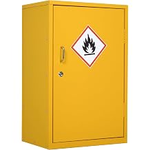 Flammable Safety Cabinet, 30" x 18" x 12" Flammable Cabinet with Adjustable Shelf, Galvanized Steel Fire Cabinets, Hazardous Chemical Storage for Garage, Lab, Industrial Use