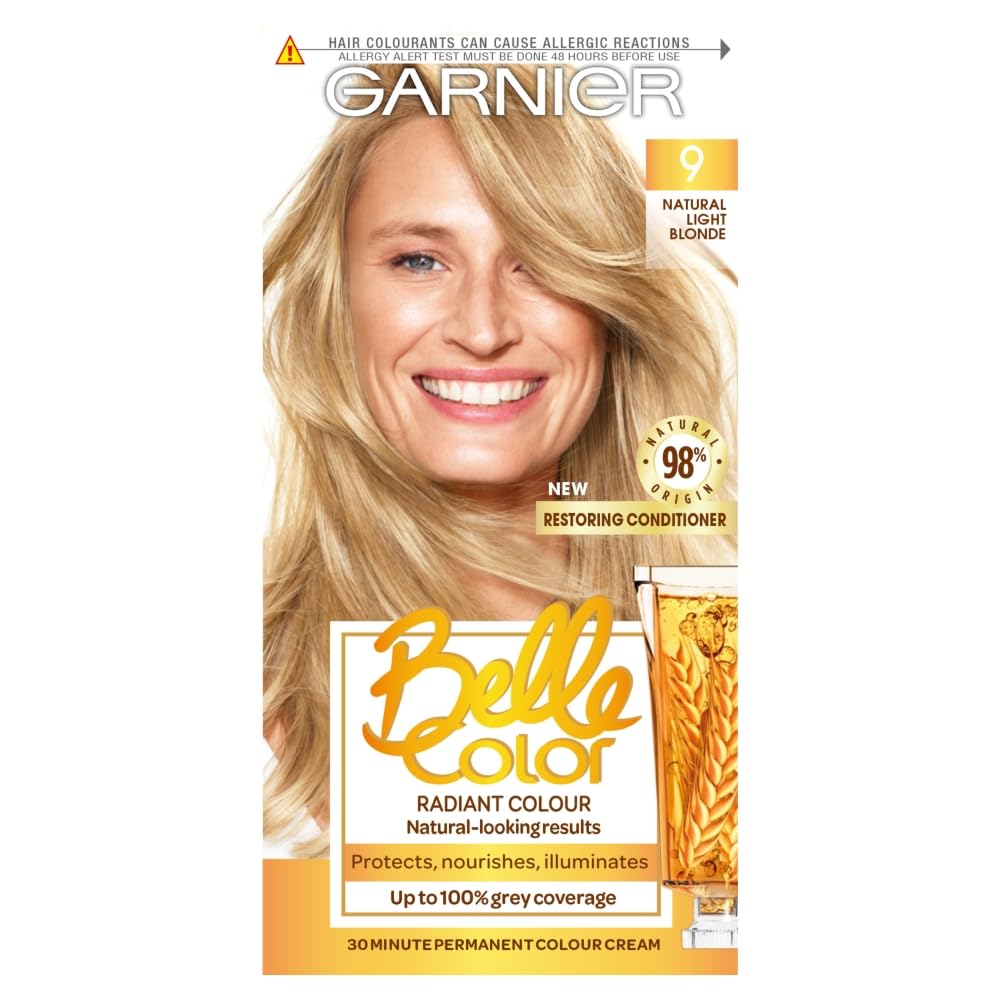 Garnier Belle Color 9 Natural Light Blonde Permanent Hair Dye