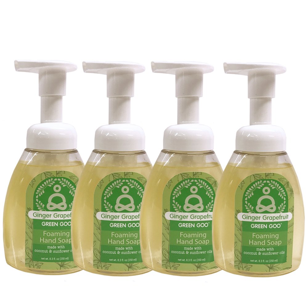 Green Goo Ginger Grapefruit Foaming Hand Soap (4 Piece), 33.2 Ounce