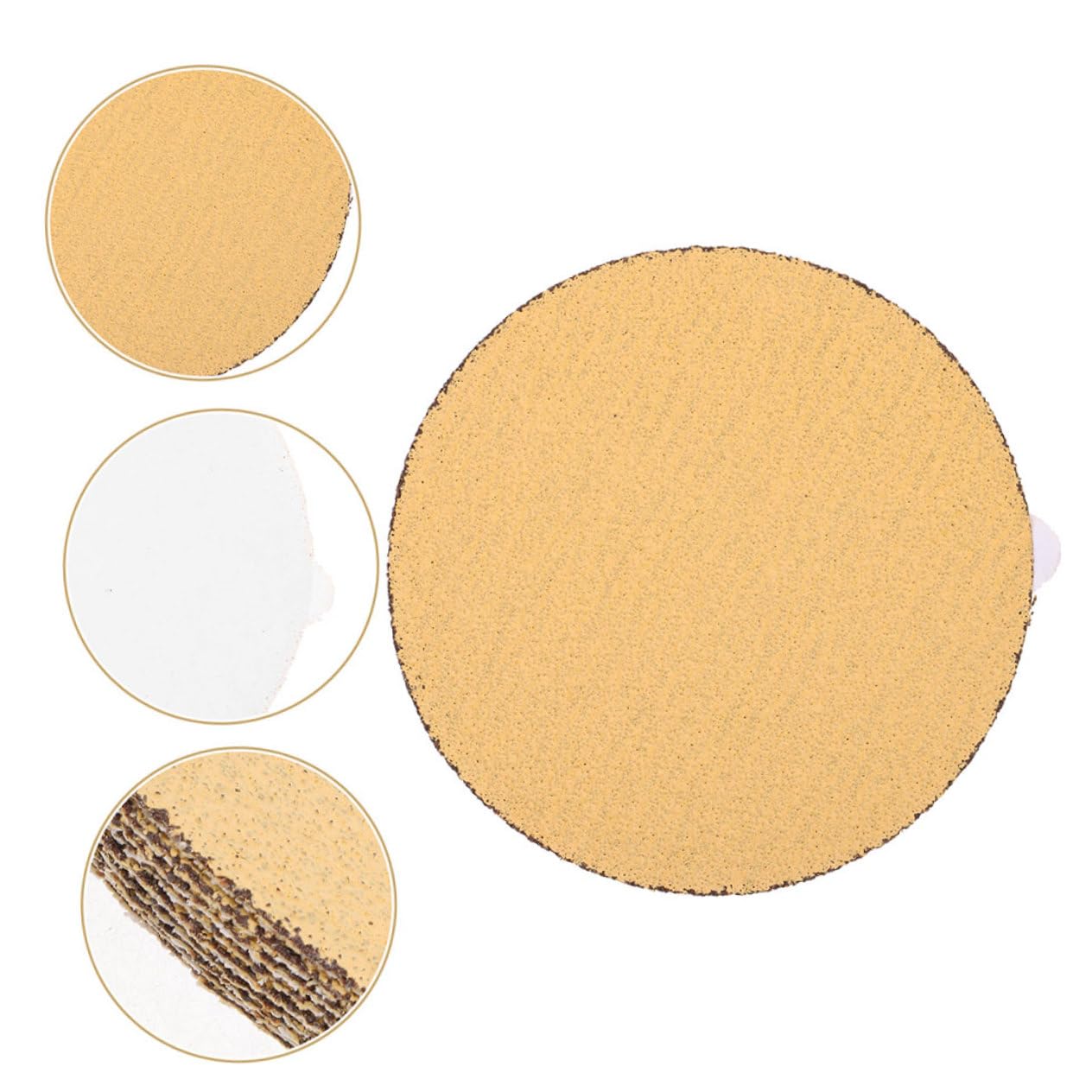 ULTECHNOVO 10pcs Self Adhesive Sanding Discs Grit Sandpaper Pads for Angle and Versatile Sanding Discs for Woodworking and Automotive Finishing