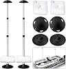 Pontoon Boat Cover Support Poles, Adjustable Height Boat Support Pole for V-HullPontoonBassJon Boat Cover Accessories with Weight Bag Height 53'