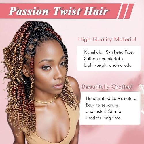 Miniatura 5 de 8 paquetes de extensiones de cabello ondulado estilo mariposa de ganchillo T1B3027 de 14 pulgadas, estilo mariposa, para mujeres negras, paquete de