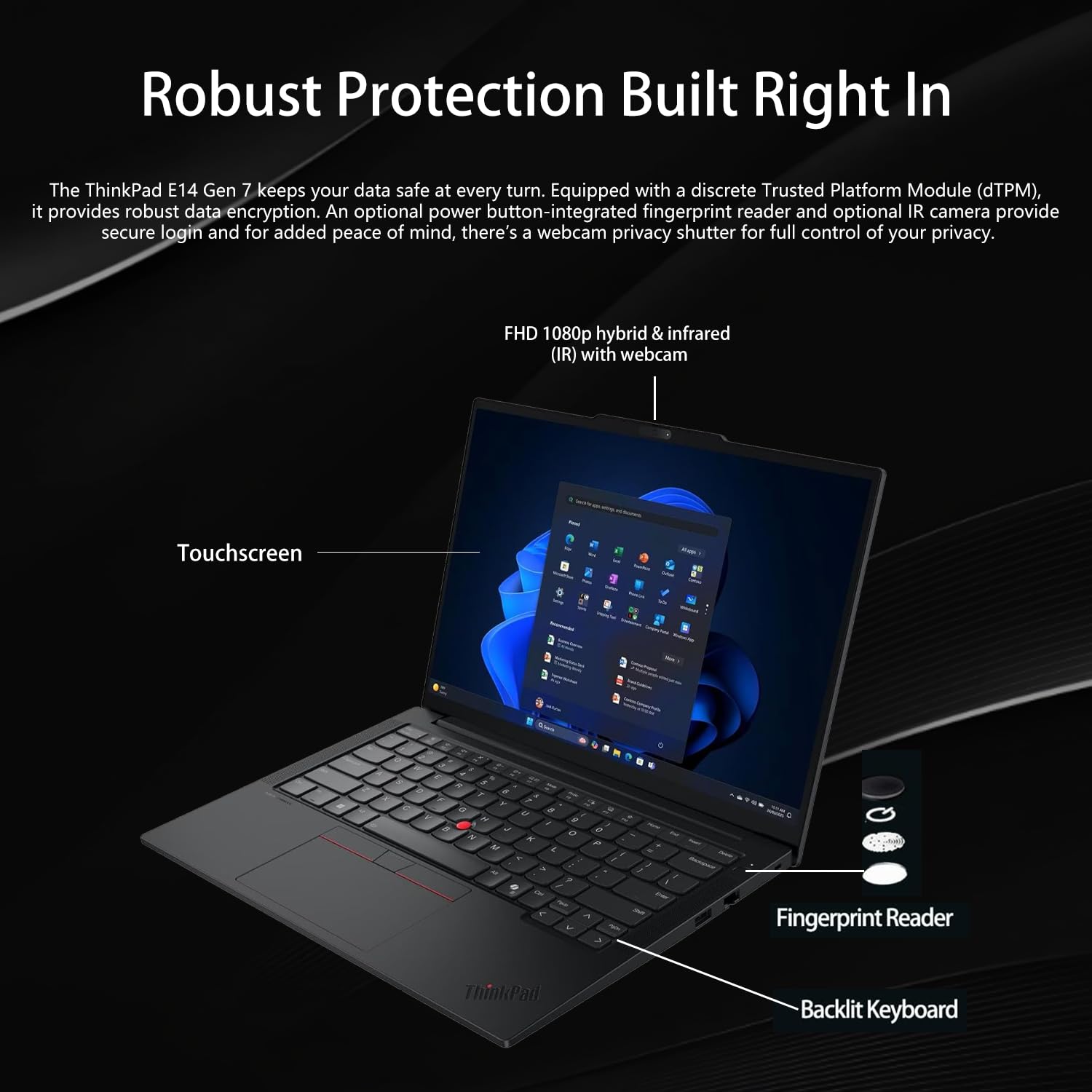 Amazon.com: Lenovo ThinkPad E14 Gen 7 Business Laptop, 14